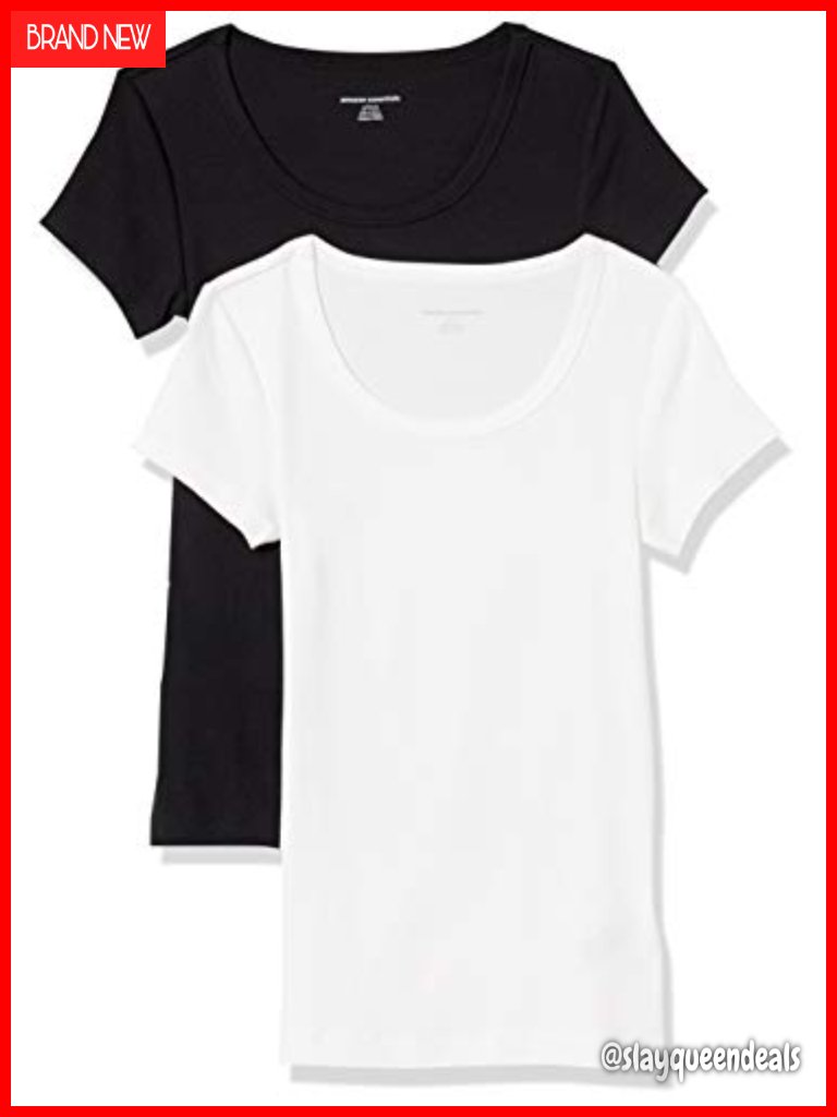 Slim Fit Cap Sleeve Scoop Neck T-Shirt